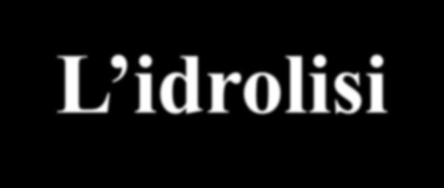 L idrolisi Sali derivanti da un acido debole e una base forte A - + H 2 O HA + OH - K ib = [ HA ] [ OH- ] [ A