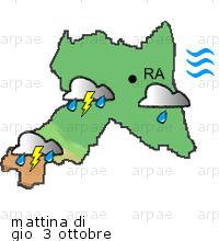 bollettino meteo per la provincia di Ravenna weather forecast for the Ravenna province costa coast Temp MAX 23 C 22 C 20 C Pioggia Rain 14mm 12mm 7mm Vento Wind 38km/h 44km/h 57km/h costa coast Temp.