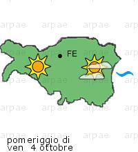 bollettino meteo per la provincia di Ferrara weather forecast for the Ferrara province costa coast Temp MAX 23 C 22 C Pioggia Rain 4mm 4mm Vento Wind 38km/h 40km/h costa coast Temp.