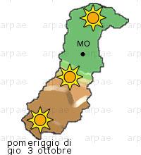 bollettino meteo per la provincia di Modena weather forecast for the Modena province Temp MAX 18 C 15 C Vento Wind 39km/h 54km/h Temp.