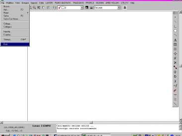 1 - File Il menu File contiene tutti i comandi predisposti per: - l apertura e salvataggio di disegni nuovi o esistenti nel formato DXF; - il collegamento con altri programmi, in particolare AutoCAD;