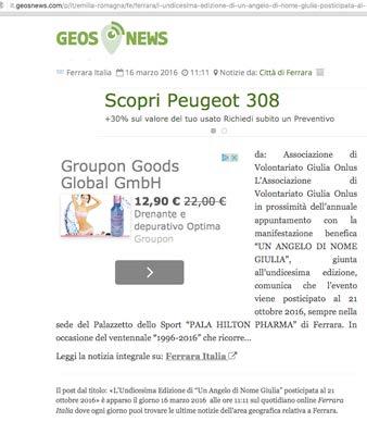 Sito web GeosNews