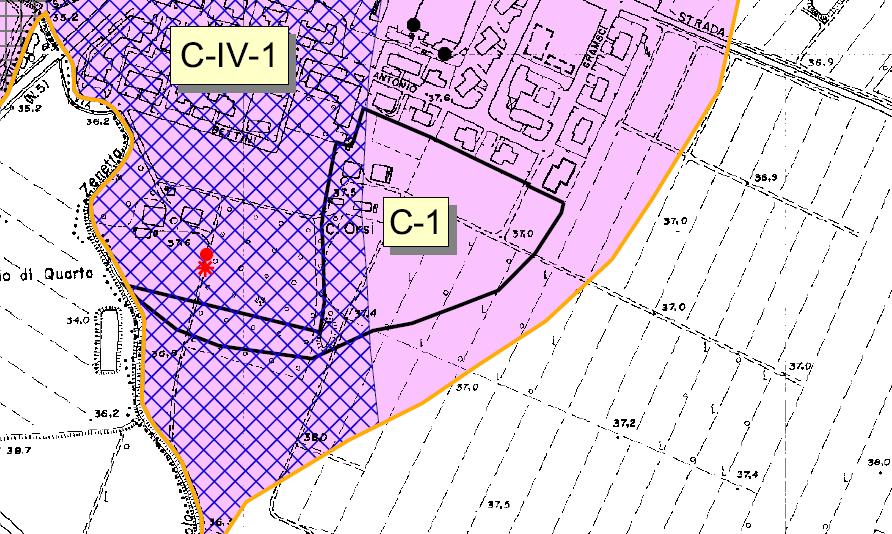 PSC-TAVOLA 1A - Micronizzazione sismica Stralcio della