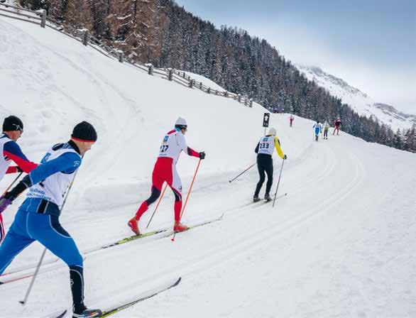 11 Biglietto sci di fondo in Val Venosta Scivolare in un mondo innevato: Stile classico o skating, con circa 100 km di piste da sci di fondo transfrontaliere il divertimento è garantito per tutti gli