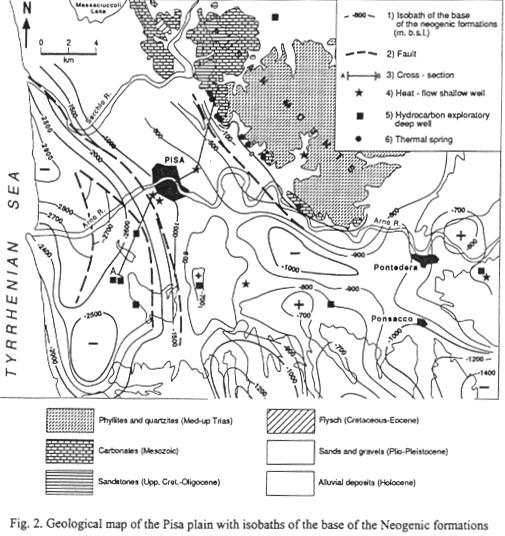 BELLANI S., BUONASORTE G., GRASSI S., SQUARCI P. (1998). Geological and structural features of the San Cataldo district heating project (Pisa). (Italy).