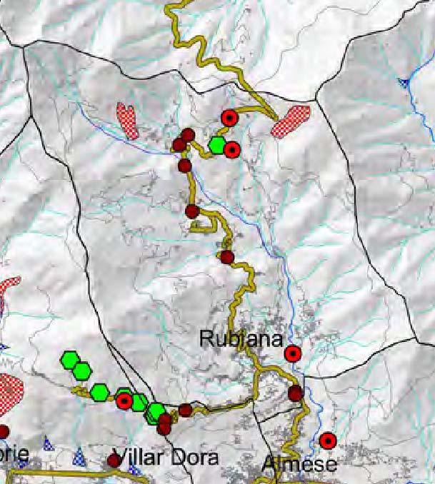 Il Piano Provinciale di Emergenza di Protezione Civile della Provincia di Torino (oggi Città Metropolitana di Torino) alla Tavola n.