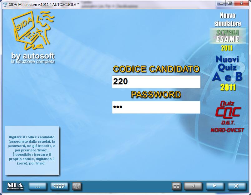 Per assegnare la password al candidato, inserirla nella pratica del candidato dalla gestione.