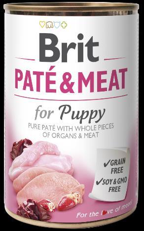 for Puppy 70% DI POLLO E TACCHINO + PATE' DI CARNE PURA. Alimento completo per cani adulti.