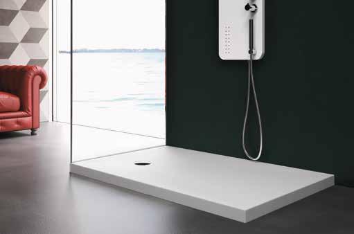 172 173 Linea CORIAN PIATTI DOCCIA - SHOWER TRAYS Un materiale tecnologico evoluto che rende la doccia protagonista dell ambiente.