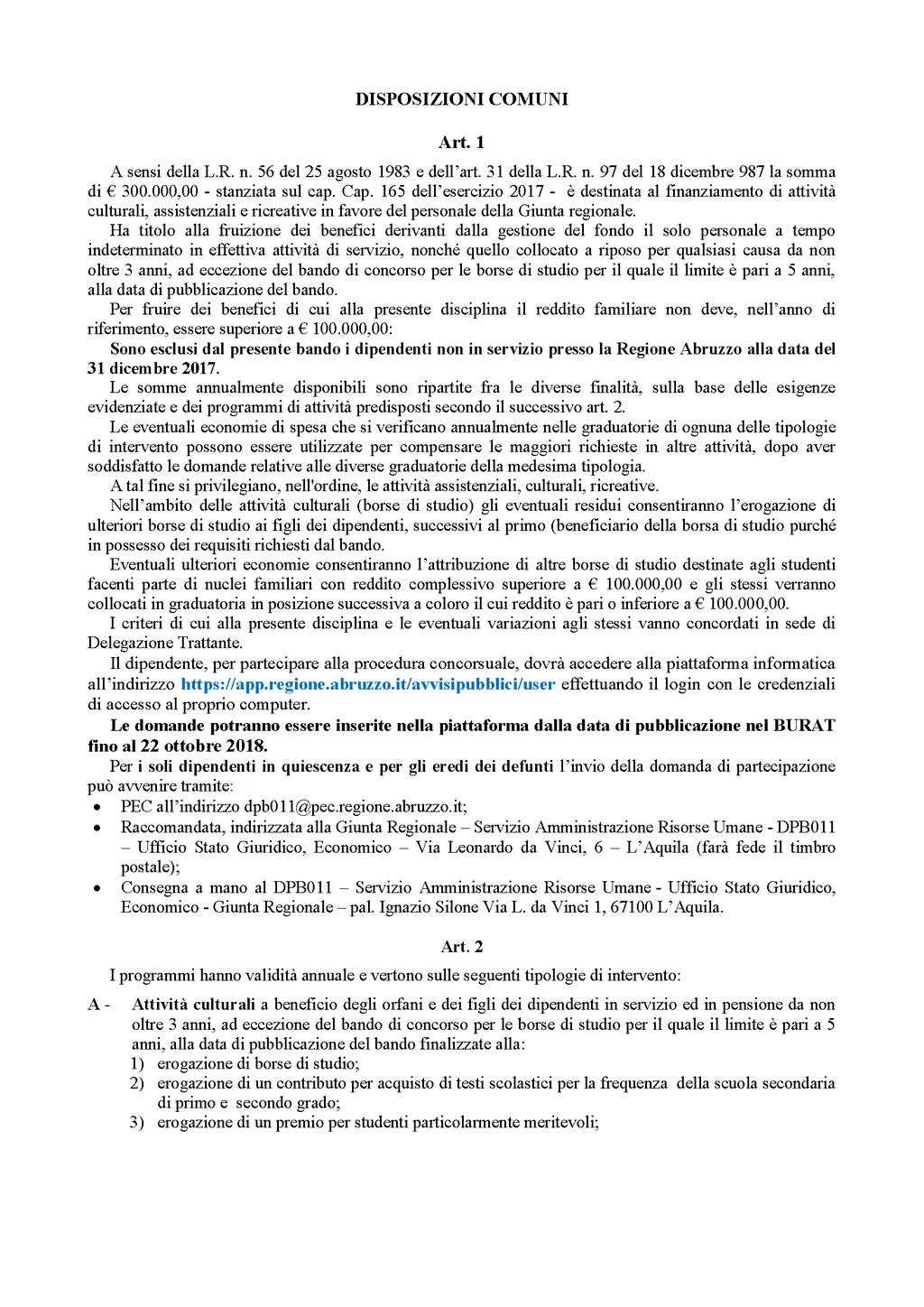 Pag. 8 Bollettino Ufficiale della Regione