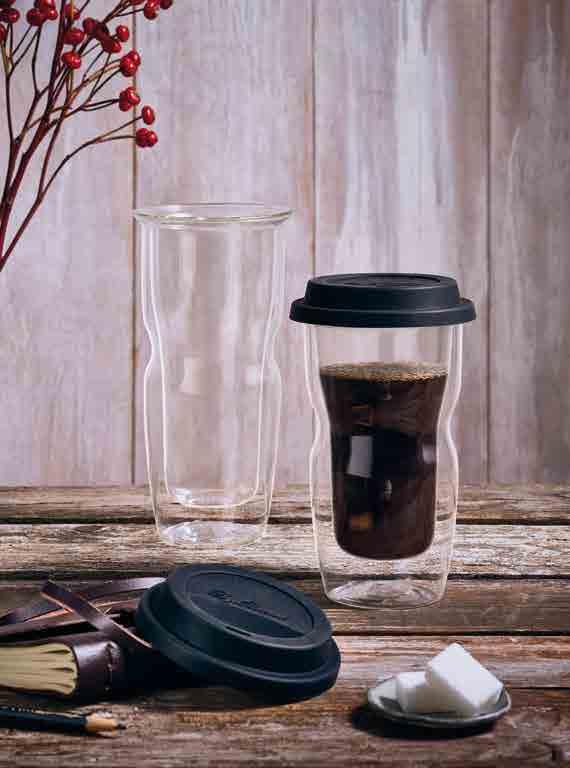 thermic glass RM 507 Coffee On The Go Large 46 cl - 15 ½ oz h 19 cm - 7 ½ Max ø 9,2 cm - 3 5 /8 12836/01 GP 1/6 RM 508 Coffee On The Go Small 34 cl - 11 ½ oz h 15 cm - 5 7 /8 Max ø 9,2 cm - 3 5 /8