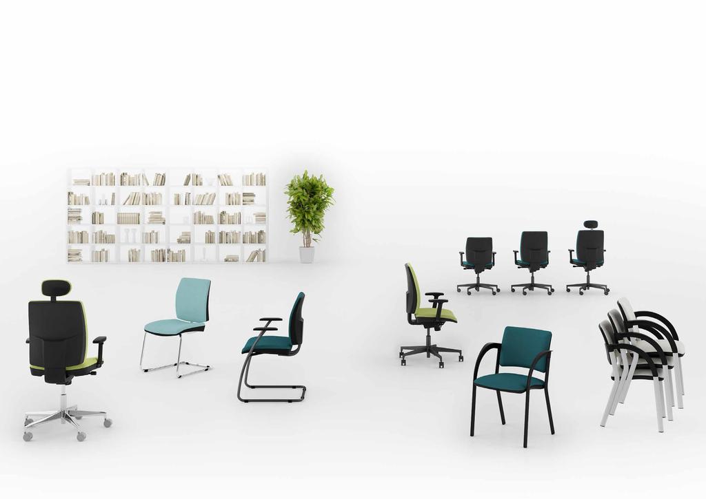 right on the coglie nel is a wide and versatile program of office chairs. Style and wide range makes the ideal product for open-space offices.