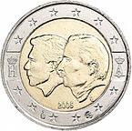 2 euro commemorativi Effigie: Unione economica belgo-lussemburghese Descrizione: al centro della moneta sono raffigurati il profilo del Granduca Henri del Lussemburgo e, leggermente sovrapposto,