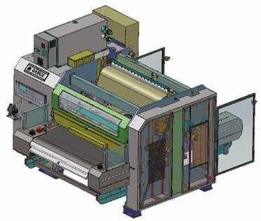 B C A DATI TECNICI / TECNICAL DATA TAVOLA / WORKING WIDTH 1800 2000 2200 VELOCITÀ / SPEED m/min 5/17 5/17 5/17 POTENZA / INSTALLED POWER kw 78 78 78 PRESSIONE / PRESSURE bar 65 65 65 TEMPERATURA MAX