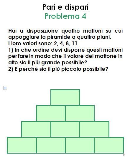 Piramidi, numeri pari e dispari,