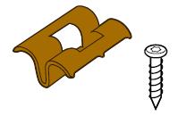 Zoccolino impiallacciato 45x22 mm Bamboo X-treme clips e viti