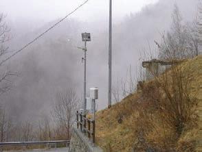 Descrizione generale: la stazione, ubicata su area prativa a monte della strada comunale, è dotata di pluviometro