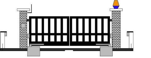 Lasciare un corridoio di 50cm per distanze superiori 50m Posizionare le barriere a ridosso delle pareti tramite le staffe in modo di allontanare le colonne dalla superficie