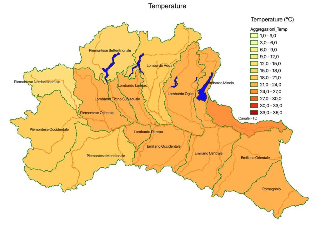 Borsino delle Temperature (dati del 30.06.