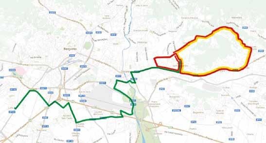 Tratto iniziale 2 giri 3 giri PLANIMETRIA GENERALE - CARTE DU PARCOURS GPM 3 a cat. Ospedale Bolognini Via Paderno, 21 24068 Seriate (Bg) Tel.