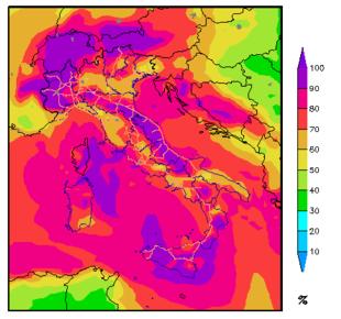 Rischio nubifragi sul cuneese e tra Abruzzo e Molise, nonché su zone di conne tra
