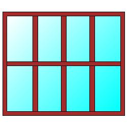 CARATTERISTICHE TERMICHE DEI COMPONENTI FINESTRATI secondo UNI TS 11300-1 - UNI EN ISO 6946 - UNI EN ISO 10077 Descrizione della finestra: Allvd 12mm 200x137 Codice: W3 Caratteristiche del serramento