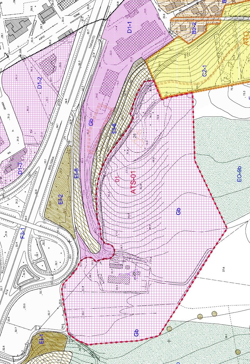 PLANIMETRIA PRG IN VARIANTE Limite Area EI-8