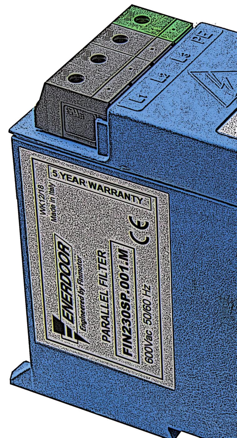 I filtri antidisturbo parallelo Enerdoor eliminano i disturbi generati da azionamenti a frequenza variabile, tiristori (SCR, silicon controlled rectifiers), regolatori e da altre apparecchiature