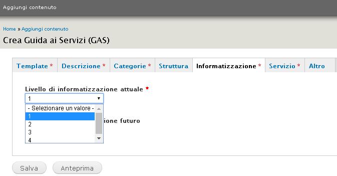 NB. Per gli Enti che non hanno il Portale comunale con piattaforma BresciaGov, l elenco degli uffici dovrà essere eventualmente precaricato dal Gestore di BresciaGov.