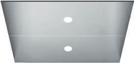pannelli superiori: Lamiera verniciata Bianco Opaco (50) Illuminazione: Tubi fluorescenti compatti T5 e faretti