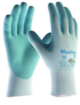 MaxiFlex Active prorange Precision Handling L aloe vera e la vitamina E vengono rilasciate nel corso dell utilizzo prendendosi cura delle mani durante e dopo il lavoro.