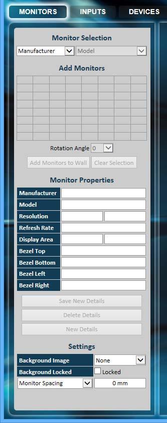 FASE 8 MODALITÀ DI FUNZIONAMENTO Monitor Input Dispositivi Stato Selezionare il produttore del monitor nell elenco a discesa sulla sinistra, quindi selezionare il