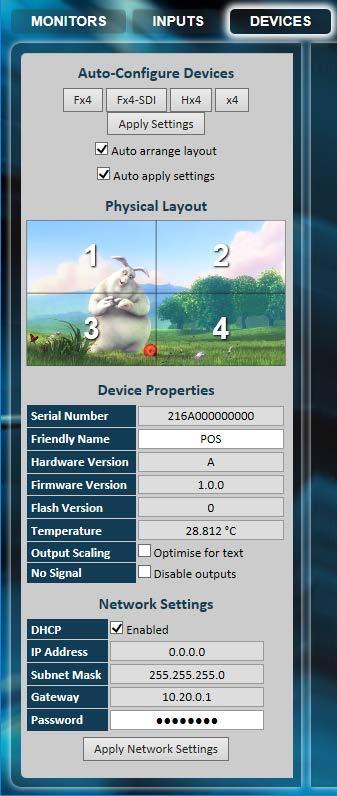 Configurare i dispositivi hardware cliccando su Autoconfigurazione Hx4.