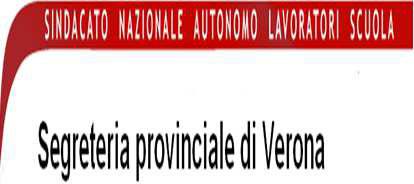 sito web www.snalsverona.it Sede di Verona: via E. Duse, 20 37124 Verona tel 045915777 fax 045915907 verona@snals.it Sede di Legnago: via Frattini, 78 37045 Legnago tel 0442601546 legnago.snals@gmail.