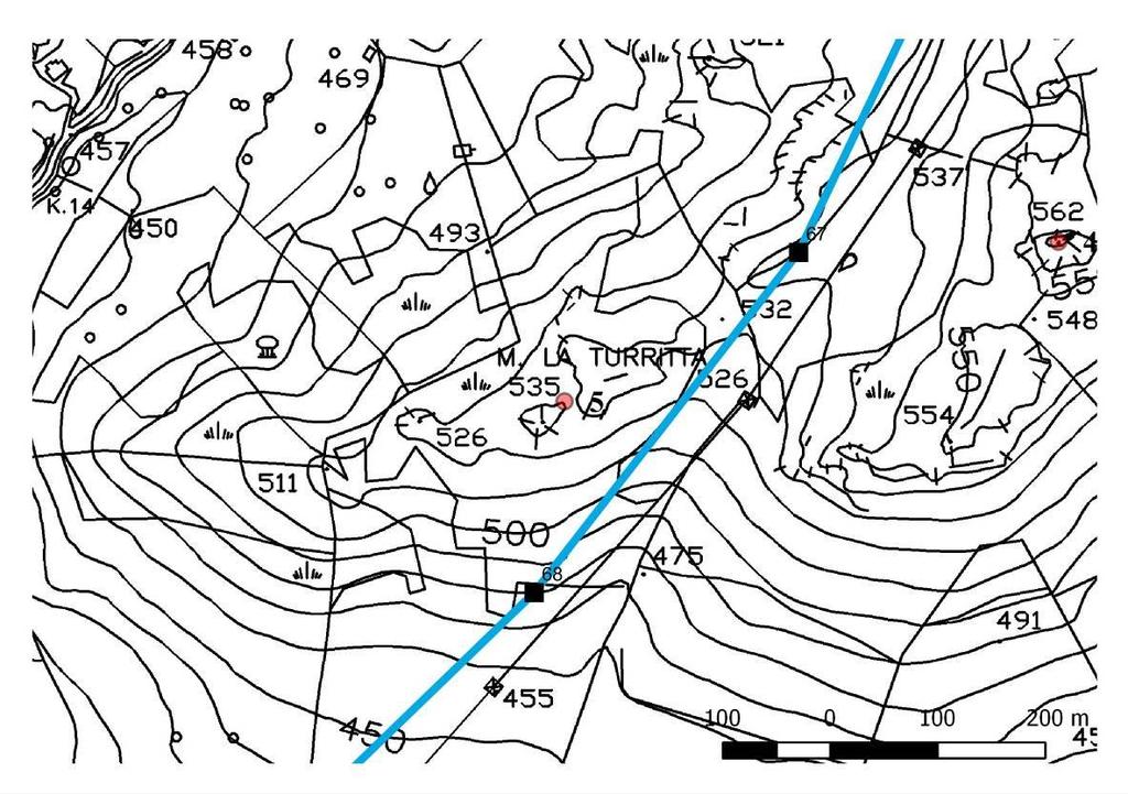 Pag.6 di 33 PREESISTENZA N 5 COMUNE : LURAS, M. LA TURRITTA TAFONI (NECROPOLI) IL SITO È UBICATO SU UNA COLLINA CIRCONDATA DA ROCCE E ALBERI.