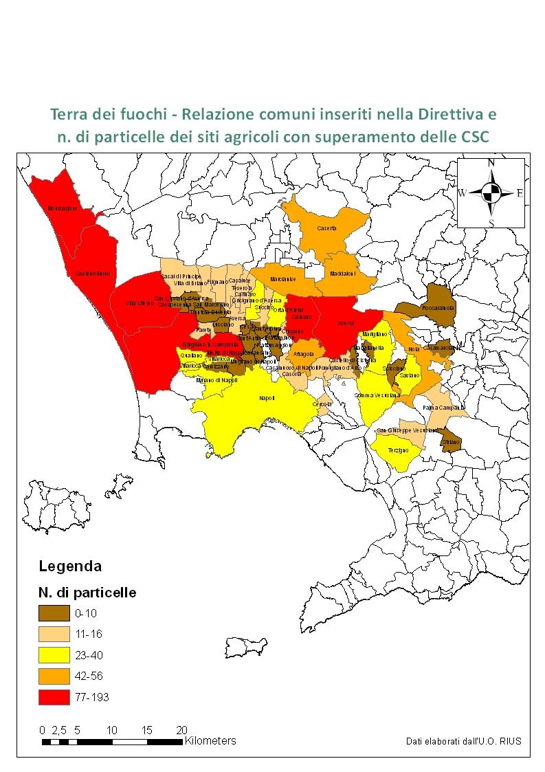 I risultati della mappatura sono stati recepiti con il DM 11 marzo 2014, nei cui allegati, per ciascuna classe di rischio,