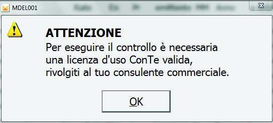 uso di Console Telematici n 1166 di cui la funzione Controllo Telematico verifica la presenza pena il mancato avvio del controllo telematico e l invio del seguente messaggio di errore bloccante: A T