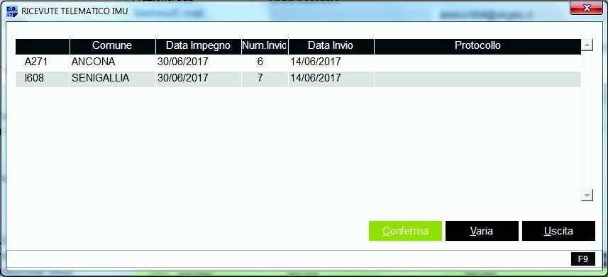 GESIMU4-5-6 Ricevute/Flag telematico Nella cartella Modello IMU/TASI di GESIMU4-5-6 è stata inserita la nuova scelta Ricevute/Flag telematico che va utilizzata per accedere al prospetto contenente le