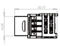 C6CJAKS000DC) conforme alle normative internazionali recanti disposizioni in materia di prestazioni elettriche e meccaniche ISO\IEC 80 2nd Edition e delle EIA/TIA-568-B.