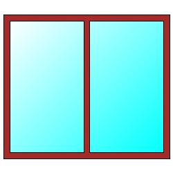 CARATTERISTICHE TERMICHE DEI COMPONENTI FINESTRATI secondo UNI TS 11300-1 - UNI EN ISO 6946 - UNI EN ISO 10077 Descrizione della finestra: Allvd 12mm 190x165 Codice: W4 Caratteristiche del serramento