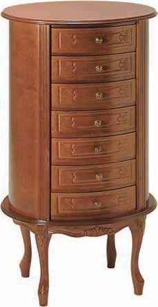 849 Portatelefono 4 cassetti Barocco Barocco telephone stand, 4 drawers cm L. 48,8 - H. 91 - P. 39,5 Art.