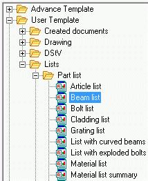 Creare la distinta Avvia Advance Editor distinte facendo clic sull icona del pannello Manager documenti nella categoria Output.