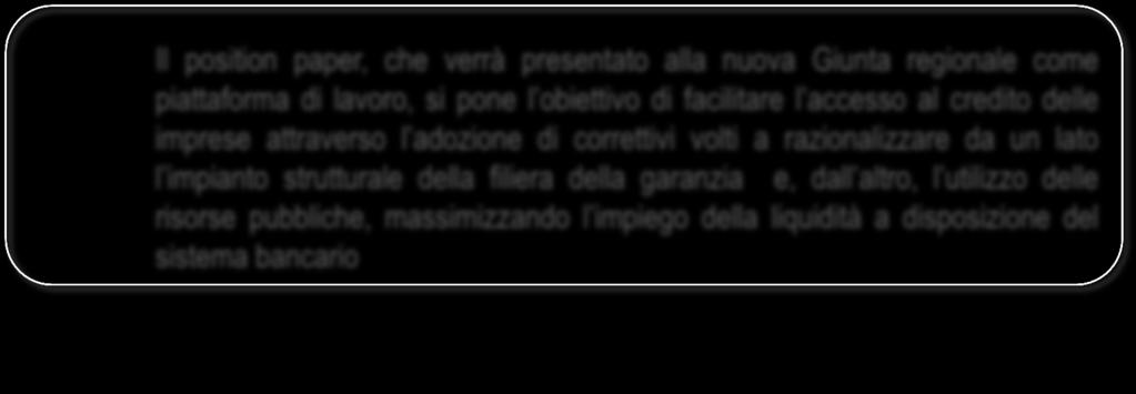 della garanzia e, dall altro, l utilizzo delle risorse pubbliche, massimizzando l impiego della liquidità a disposizione del sistema bancario Pagamenti della P.A.