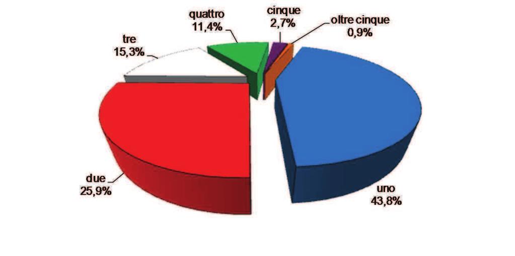 Agenzia Sistemi Informativi Distribuzione delle famiglie per numero di componenti al 1/1/2010 Componenti Famiglie uno 24.919 due 14.710 tre 8.708 quattro 6.