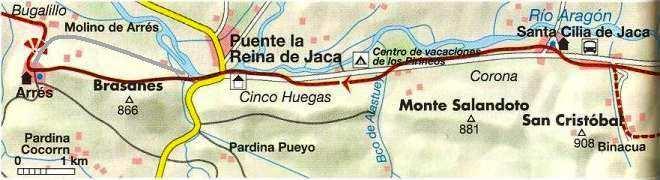 Cruz de la seros (4km) e poi il sentiero per san Juan de la peña (Donatella dice che é meglio fare gli 8km di tornanti su ctra invece dei 4 km su sentiero brutto).