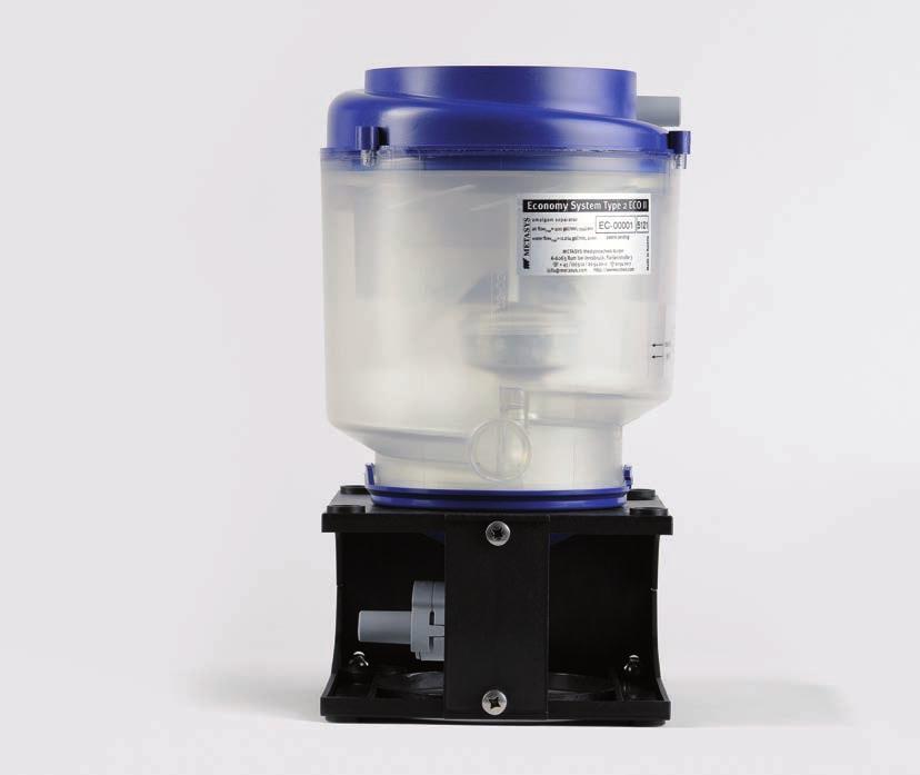 The inlet valve for the spittoon bowl serves the purpose of draining the waste from the spittoon bowl off into the suction hose of wet suction systems.