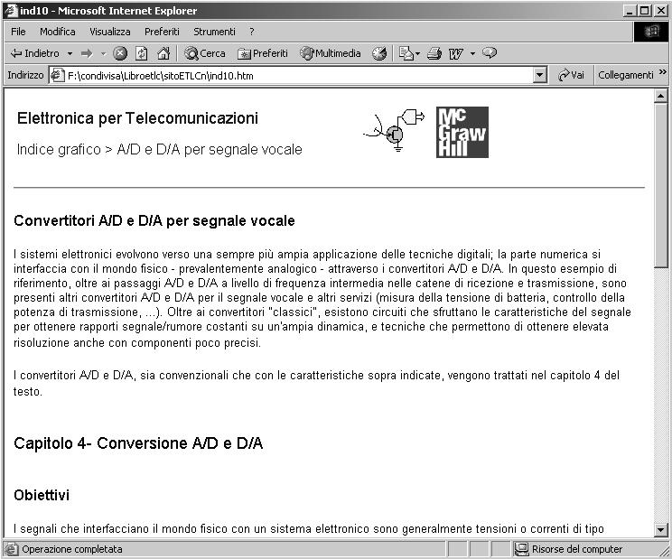 Data sheet Data sheet dei componenti usati nei laboratori o descritti nel testo (da siti di abbricanti di componenti e sottosistemi).