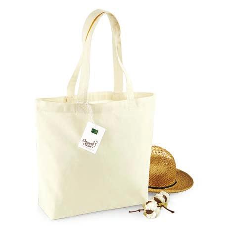 47 W801 EarthAware TM Organic Bag for Life 0% cotone organico, certificate Control Union. Tessuto pesante e resistente.