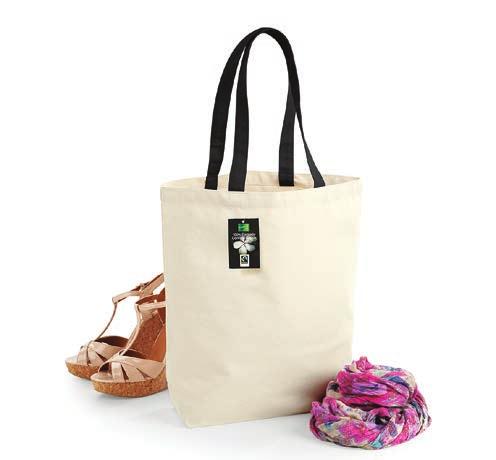 476 Canvas Canvas W671 Fairtrade Cotton Camden Shopper 0 % Cotone Canvas, Certificata commercio equo e solidale. Manici lunghi, può essere portata a mano o in spalla.