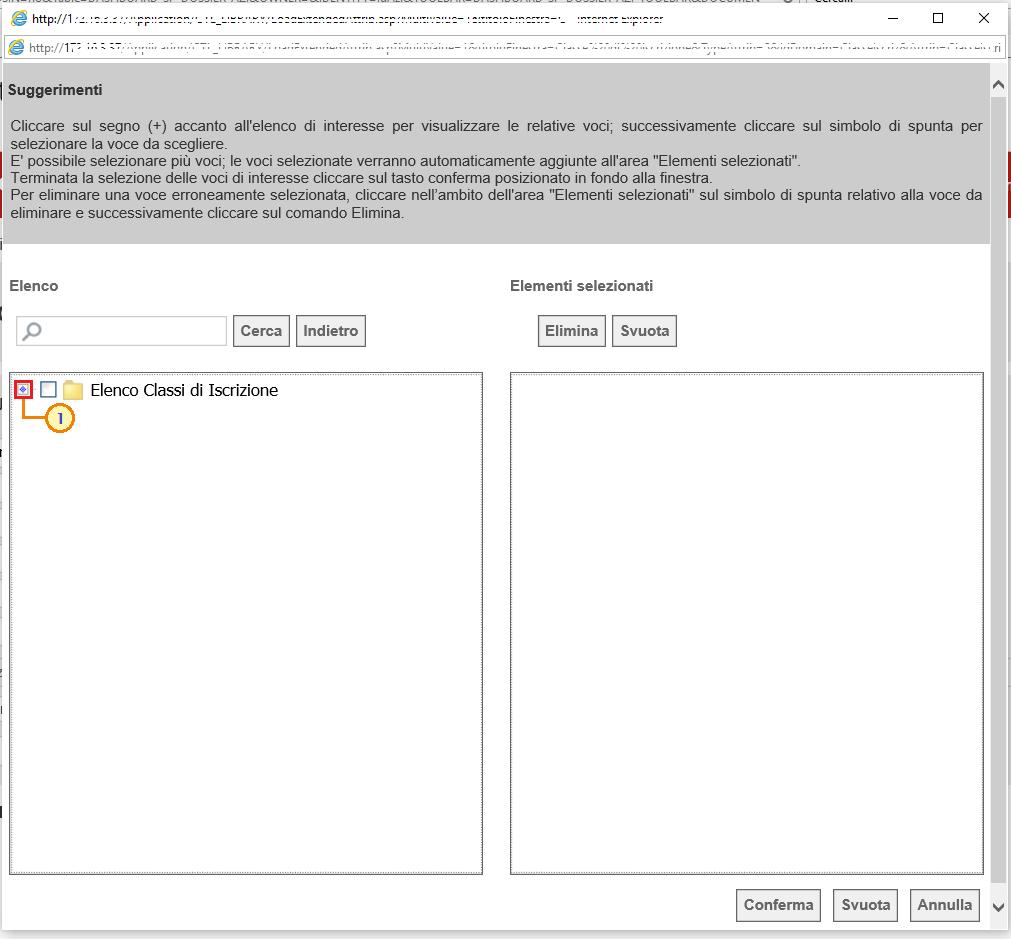 3) Per inserire il criterio Classe di iscrizione o Categoria SOA, cliccare sul relativo comando.